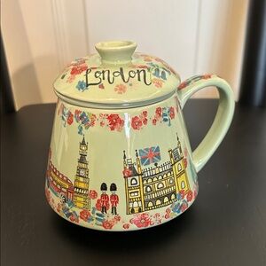 Cost Plus World Market Green Ceramic Tea Cup